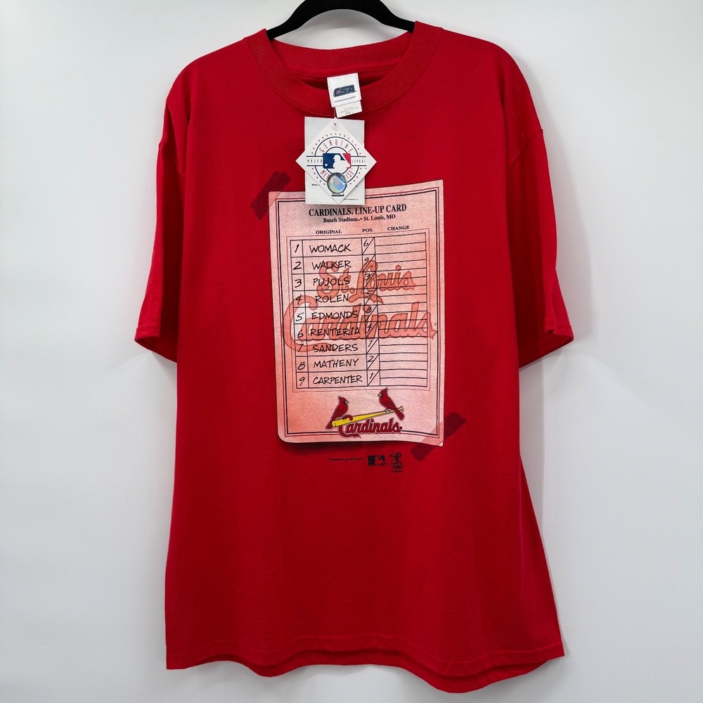 St Louis Cardinals Mens Size Large Vintage Y2K Shirt Graphic Baseball New